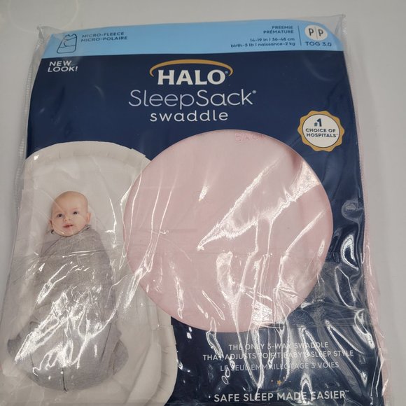 HALO SleepSack Small Multi-Way Micro-Fleece Swaddle P/P Birth-5lb - Picture 1 of 10